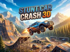Permainan Stunt Car Crash 3D secara online