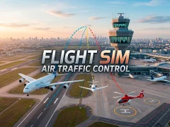 Permainan Flight Sim Air Traffic control secara online