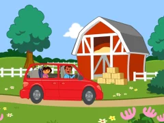 Permainan Dora The explorer Dora's Ride-Along Animal Photo Adventure secara online