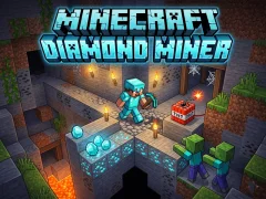 Permainan Minecraft Diamond Miner secara online