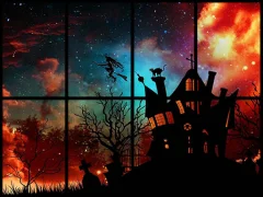 Permainan Sliding Halloween Party secara online