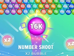 Permainan Number Shoot x 2 bubble secara online