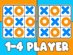 Permainan Tic Tac Toe 1-4 Player secara online