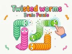 Permainan Twisted worms Brain Puzzle secara online