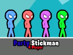 Permainan Party Stickman 4 Player secara online