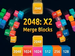 Permainan 2048 X2 Merge Blocks secara online
