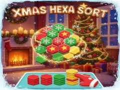 Permainan Xmas Hexa Sort secara online