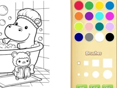 Permainan Cozy Friends Coloring Book for Kids secara online