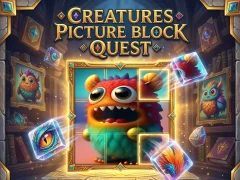 Permainan Creatures Picture Block Quest secara online