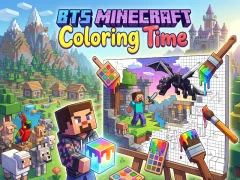 Permainan BTS Minecraft Coloring Time secara online