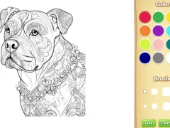 Permainan Dog Coloring Book for Adults secara online