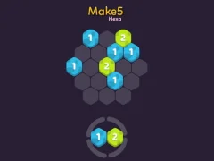 Permainan Make 5 Hexa secara online