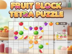 Permainan Fruit Block Tetra Puzzle secara online