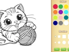 Permainan Cat Coloring Book secara online
