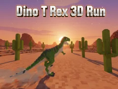Permainan Dino T Rex 3D Run secara online