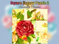 Permainan Square jigsaw Puzzle 2  Assemble Flowers secara online