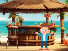 Permainan Lost Island Escape secara online