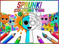 Permainan Sprunki Coloring Time secara online