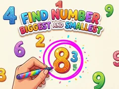 Permainan Find Number Biggest and Smallest secara online