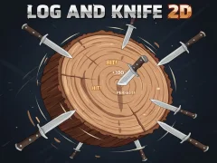 Permainan Log And Knife 2D secara online