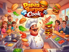 Permainan Papas Burger Cook secara online
