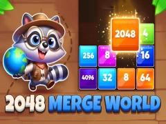 Permainan 2048 Merge World secara online