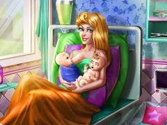 Permainan Sleepy Princess Twins Birth secara online
