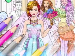 Permainan Wedding Coloring Dress Up secara online