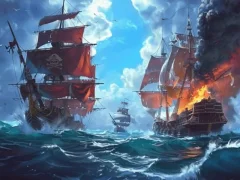 Permainan Pirate Ships: Build and Fight secara online