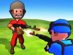 Permainan Little Commander. Red vs Blue secara online