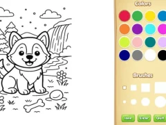 Permainan Dog Coloring Book secara online