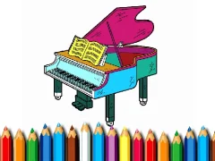 Permainan Back To School: Piano Coloring Book secara online