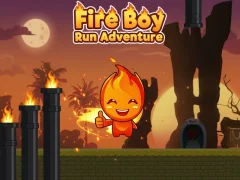 Permainan Fire Boy Run Adventure secara online