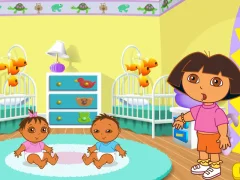 Permainan Dora the Explorer Dora's Playtime with the Twins secara online