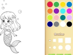 Permainan Mermaid Coloring Book For Kids secara online