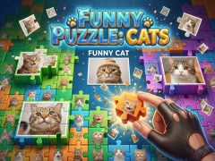 Permainan Funny Puzzle: Cats secara online