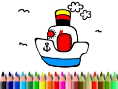 Permainan Back to School: Boat Coloring secara online