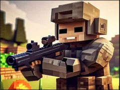 Permainan Pixel Village Battle 3D.io secara online