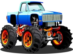 Permainan Monster Truck Puzzle secara online
