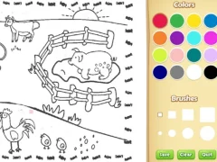 Permainan Farming Coloring Book For Kids secara online