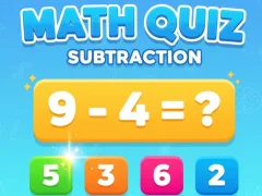 Permainan Math Quiz - Subtraction secara online