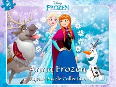 Permainan Anna Frozen Jigsaw Puzzle Collection secara online