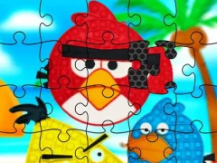 Permainan Funny Birds Pop It Jigsaw secara online