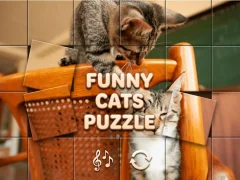 Permainan Funny Cats Puzzle secara online