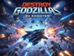 Permainan Destroy Godzillas: 3D Shooter secara online