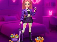 Permainan K-Pop Halloween Dress Up secara online