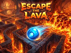 Permainan Escape the lava secara online