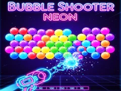 Permainan Bubble Shooter Neon secara online