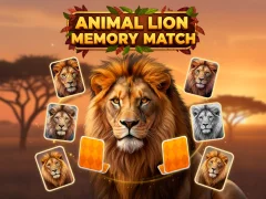 Permainan Animal Lion Memory Match secara online