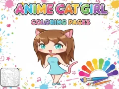 Permainan Anime Cat Girl Coloring Pages secara online